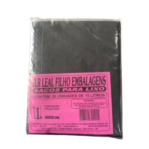 SACO P/ LIXO 15 LTS PCT/ 20 UNID. JLR